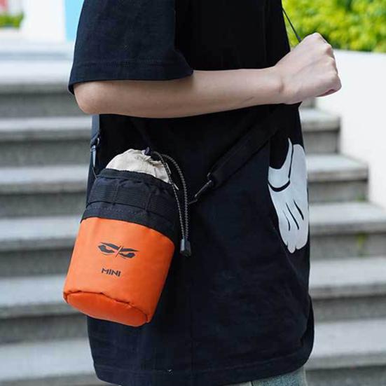 Bicycle Water Bottle Bag with Side Pockets MTB Mountain Road Bike Water Bottle Carrier Drawstring Pouch Cycling Accessories