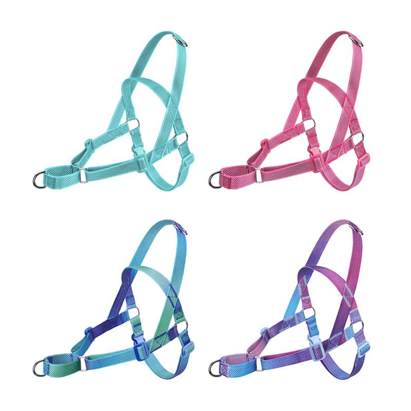 Anti-Escape Martingale No Pull Reflective Dog Harness Adjustable Lightweight Nylon Vest for Large Dogs Labrador Golden Retriever