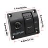 Upgrades Bilge Pump Switch Panel 3 Way 12V/24V Marine Switch Panel Water Pump Control Button Switch Fishing Boat Switch