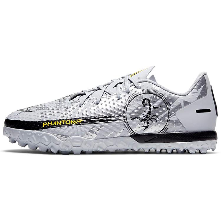 

Nike Phantom GT Low top Kids Soccer Shoes Gray Silver Black Kids DA2282-001 36