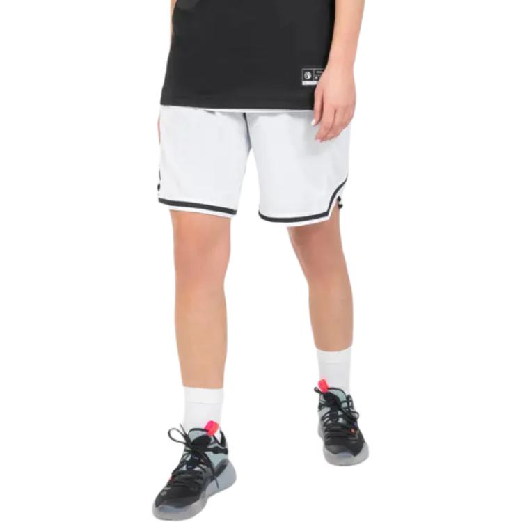 DECATHLON TARMAK SH500R Color-blocked Reversible Breathable Basketball Pants Unisex Black/White