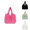 Stilvolle, geräumige Plüsch-Tragetasche, weiche, urban-schicke, flauschige Schultertasche