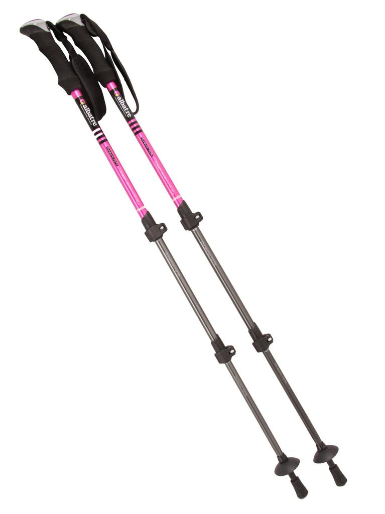ALBATRE Aluminum Trekking Pole Set of 2 ALTIP2210 Magenta (I-type Grip)