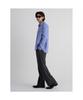8SECONDS Striped Wide Fit Slacks Gray