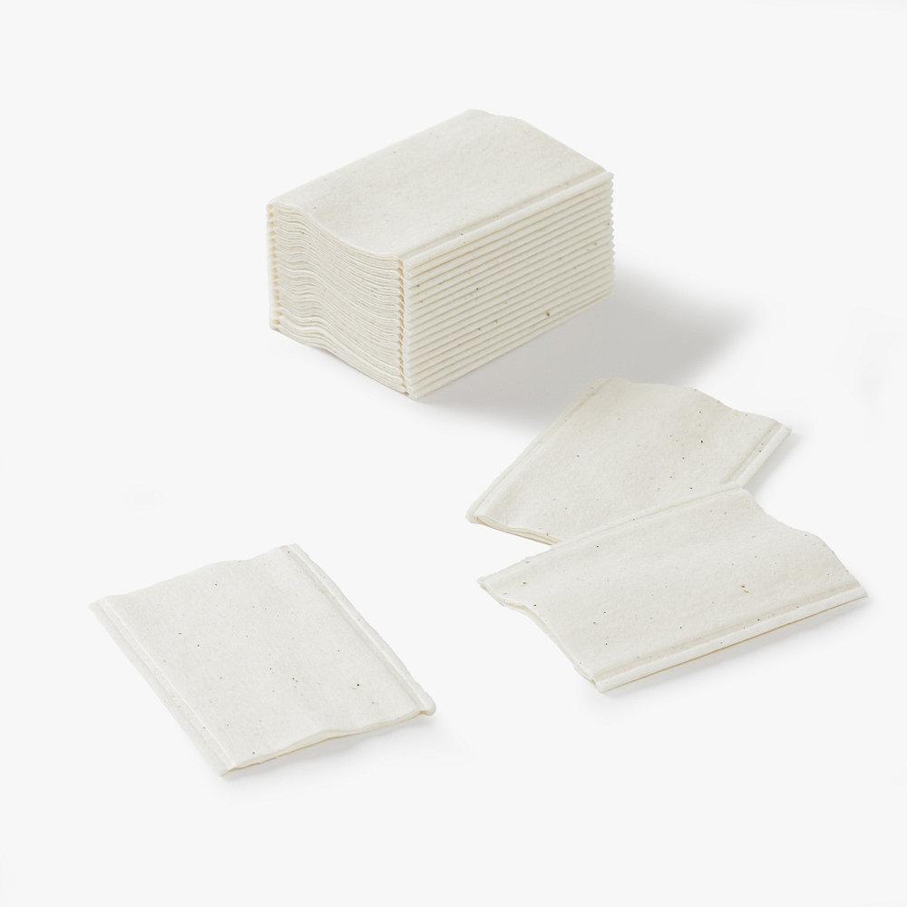 100 Unbleached 3-Ply Cotton Pads