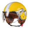 Latest DOT Approved Retro Motorcycle Helmet Open Face 3/4 Chopper Helmet with Lens Motocross Racing Casco Motorbike Helmets