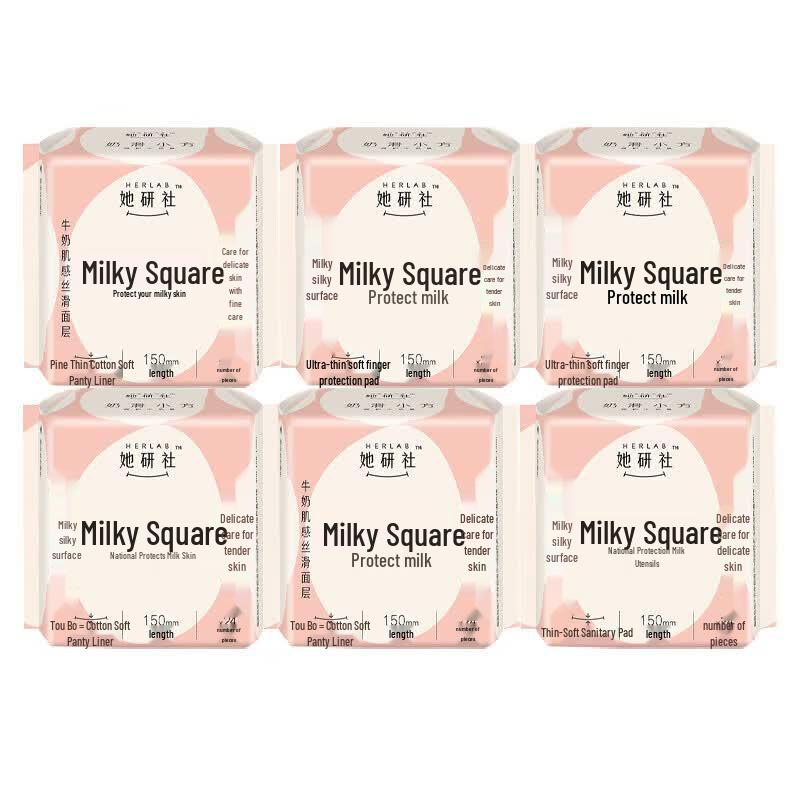 Her Research Society Daily Unscented Sanitary Pads, 6-Pack