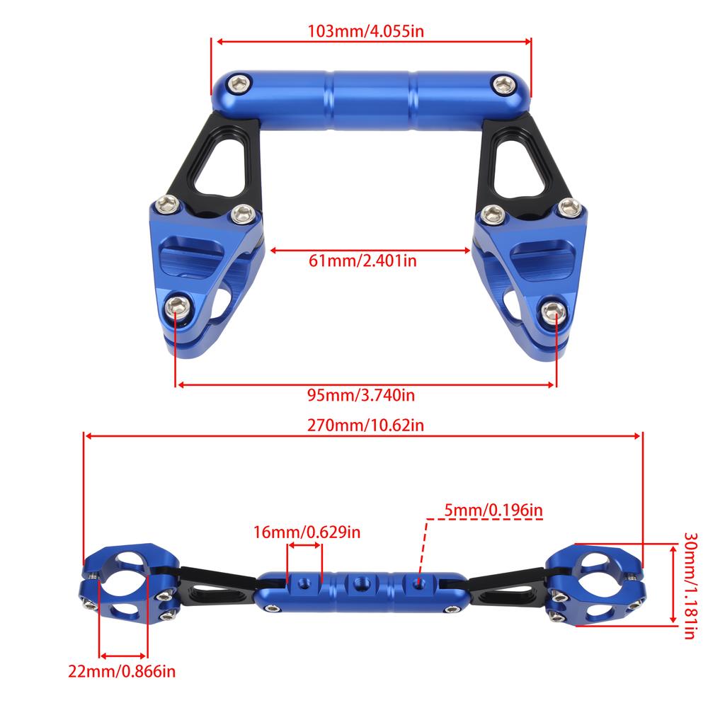 22mm Motorcycle Adjustable Balance Bar Handlebar Crossbar Levers Phone Holder Modified Accessorie For Loncin Voge HONDA PCX ADV