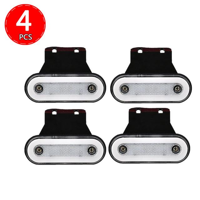 1/4pcs Led Side Marker Light Truck  Clearance Lamp Tail Light 12V 24V Trailer Camion Warning Light Lamps