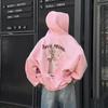 Women's European & American Cross-Border Back Print Hooded Jacket: Autumn Fashion, Loose Fit, Sweet & Spicy Style