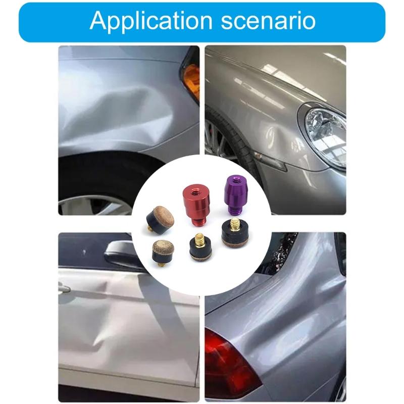 Tap Down Tool Dent Hammer Heads with Tips Pit Removal Hammer Heads Dent Repair Accessories Auto Body Dent Fix Tool