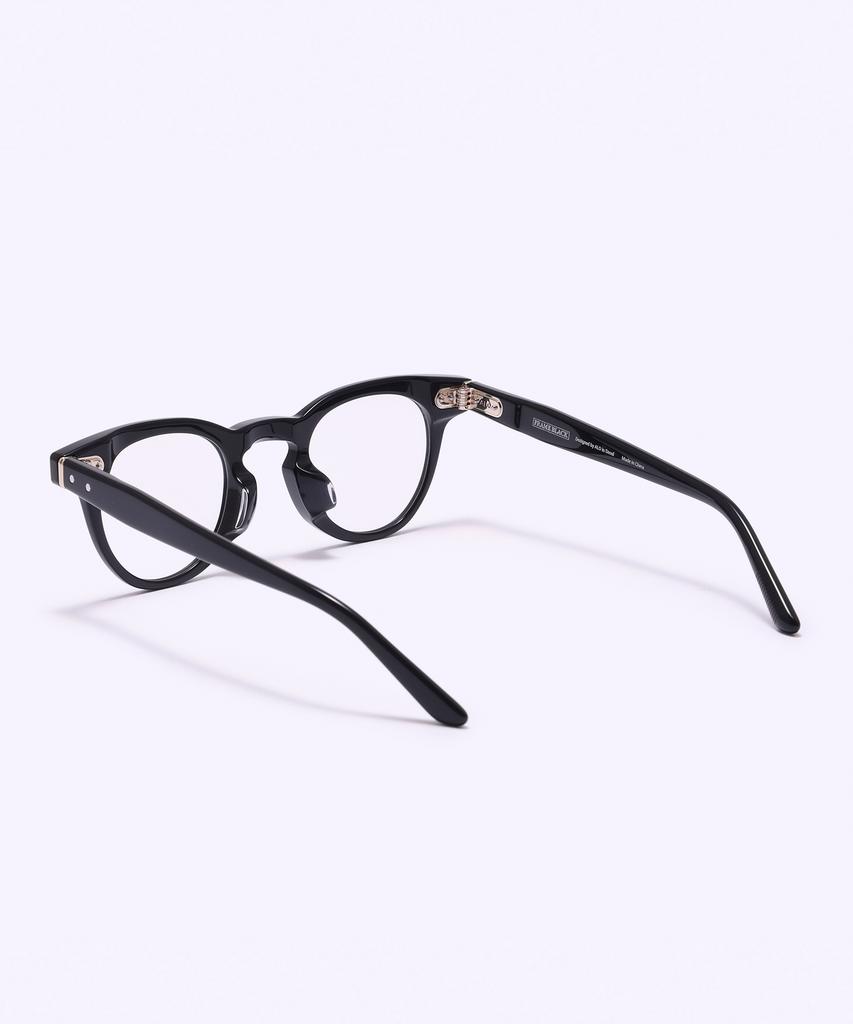 Alloaiweeo [Frame Black] Fbg7601 0909G Black Acetate Eyeglass Frame Blue Light Lens Selection