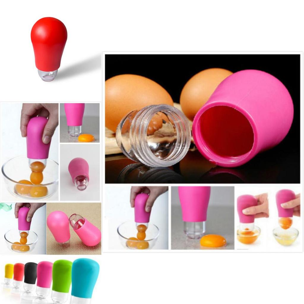 Modern Silicone Egg Separator With Suction Function For Home Cooking Enthusiasts