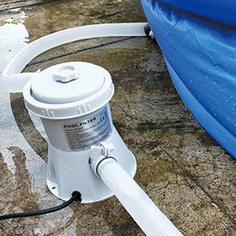 Bomba de Filtro para Piscina 300GPH Limpador de Piscina Acima do Solo Bomba de Água Elétrica Melhora a Circulação Bomba de Filtro UE