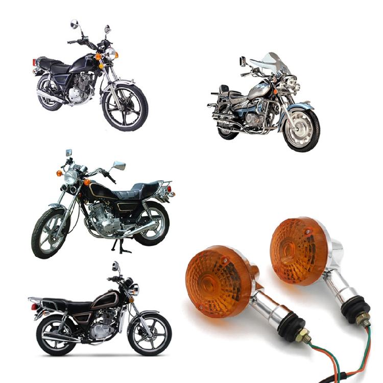 2Pcs Motorcycle Turn Signal Flashers Indicator Light for GN125 HJ125 for