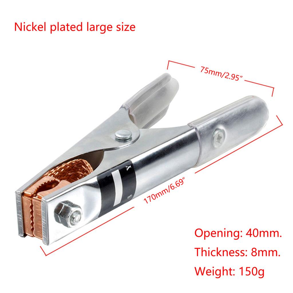 2PCS Car Battery Copper Plating Alligator Clip Big Size 17CM Battery Fire Cable Clip High Quality Crocodile Clip