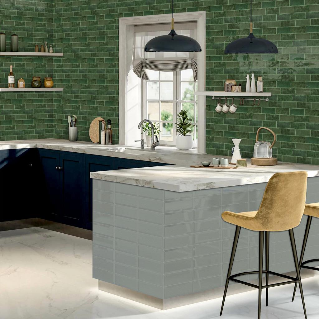 3D self-adhesive wall stickers, waterproof and easy to clean, suitable for kitchen, bathroom, living room, dining room, etc.