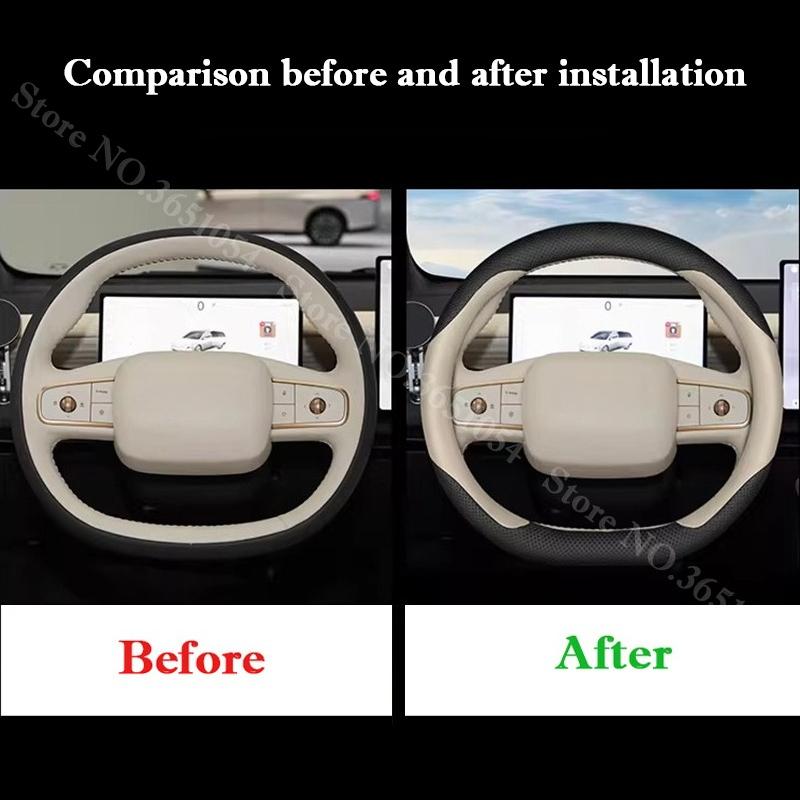 Ultra-thin Napa Leather Car Steering Wheel Cover For Nissan N6 N7 2026 2026 Breathable Auto Steering Wheel Protector Accessories
