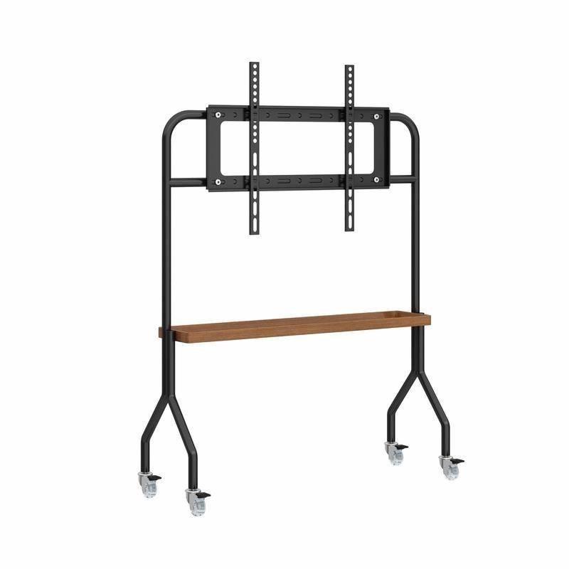 Living Room TV Movable Stand Bedroom Universal Stainless Steel Mobile TV Trolley 43-75 Inch Large Screen Floor Standing Stand