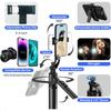 Auto Face Tracking Selfie Stick Tripod for iPhone with Light360 Rotation That Follows Your Movement 63 Phone Camera Tripod Stan