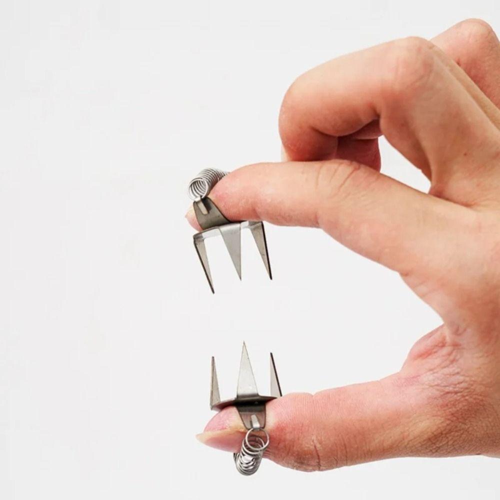 2pcs DIY Tea Cup Fingertip Dip Glaze Clip Stainless Steel Ceramic Glazing Tool Pottery Glaze Tools