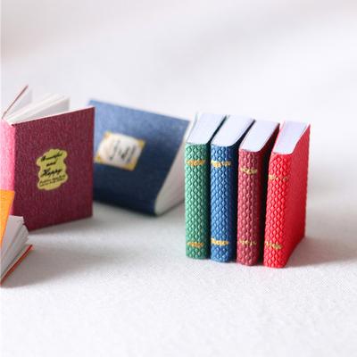 4Pcs/Set 1/12 Dollhouse Miniature Mini Books Model Furniture Accessories 2021