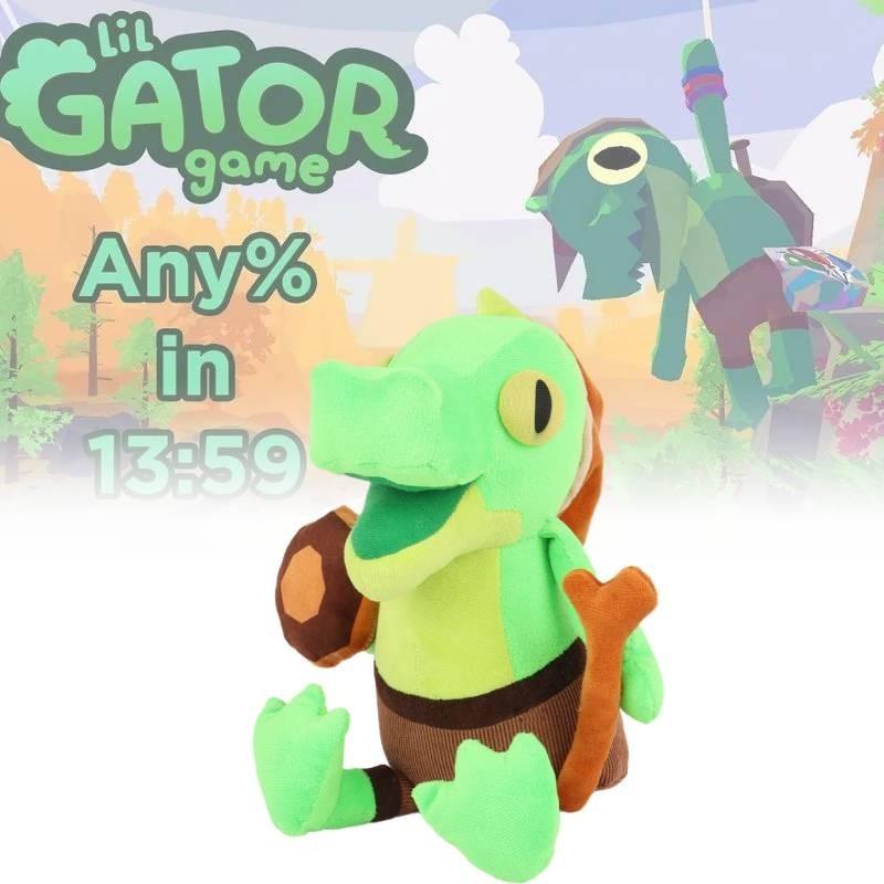 Adorable Lil Gator Plush Toy Super Soft Crystal Velvet Filled With Pp Cotton