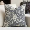 1Pc Black-White Vintage Floral Polyester Pillowcase, 2D Flat Design, Multi-Season, Ideal For Sofa & Living Room Decor Use
