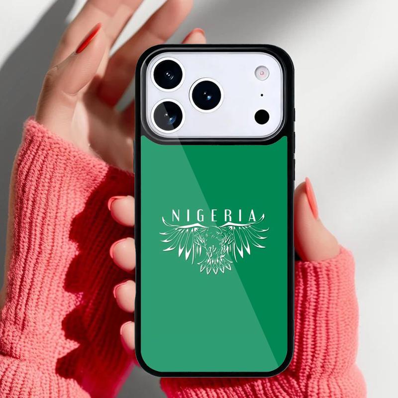 Nigeria Flag Phone Case for iPhone 17 Air 16e 15 14 13 Pro Max Back Cover for 12 11 Pro Coque