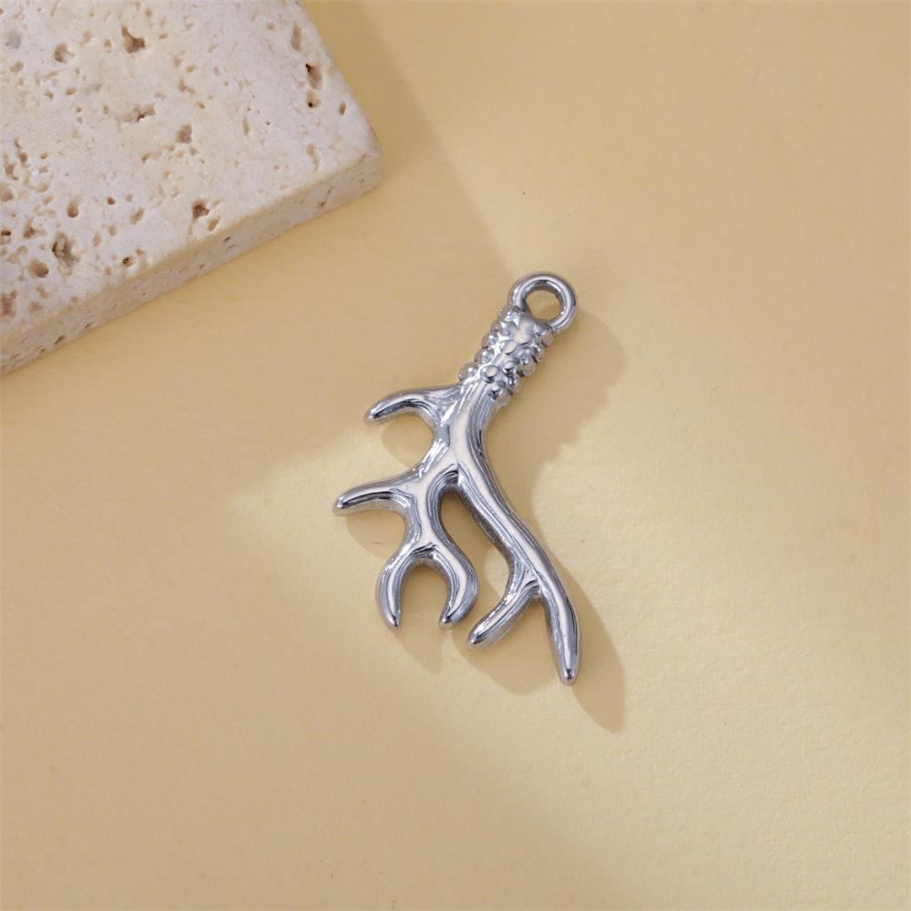 My Shape 5 Pcs Conch Starfish Coral Shell Charms Necklace Bracelet Summer Beach Stainless Steel Pendants for DIY Jewelry Making