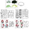 Animals Metal Cutting Dies with Stamp Transparent Silicone Stamp Die Cuts for DIY Christmas Birthday Party Decorations top sale