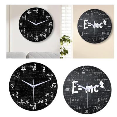 Horloge Murale Mathématique Horloge Décorative Pratique Moderne Décor Mural Silencieux Suspendu