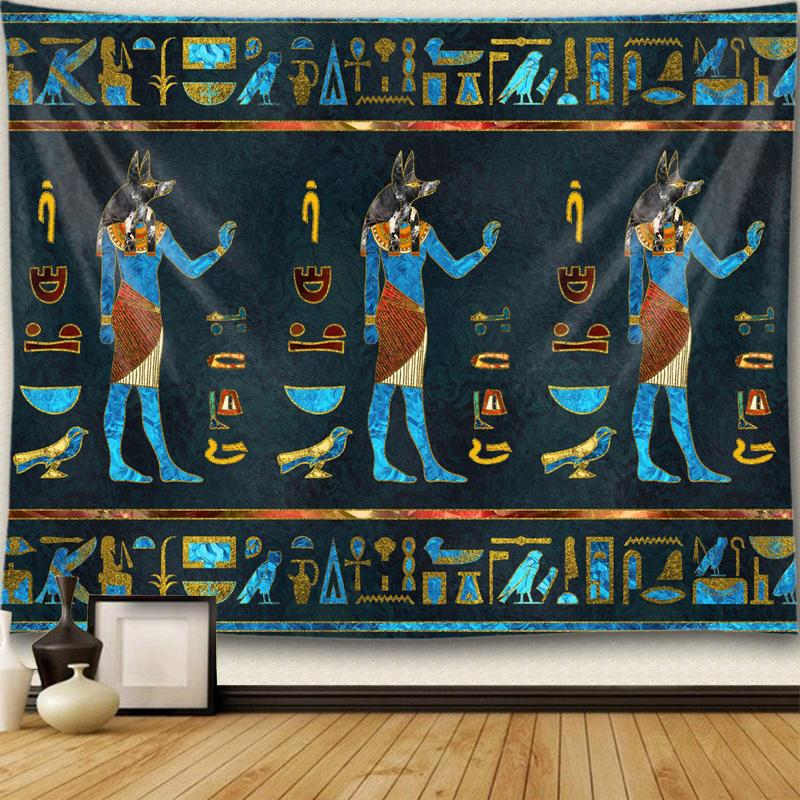 Home Old Culture Retro Wall Decoration Ancient Egypt Tapestry Mystical Symbols Tapestry Wall Hanging Cloth