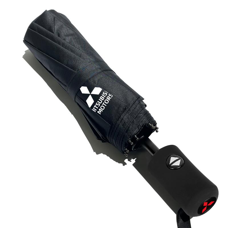 Car Logo Fully Automatic Folding Windproof Umbrella Auto Accessorie For Mitsubishi Eclipse Lancer Outlander Pajero ASX Colt I200