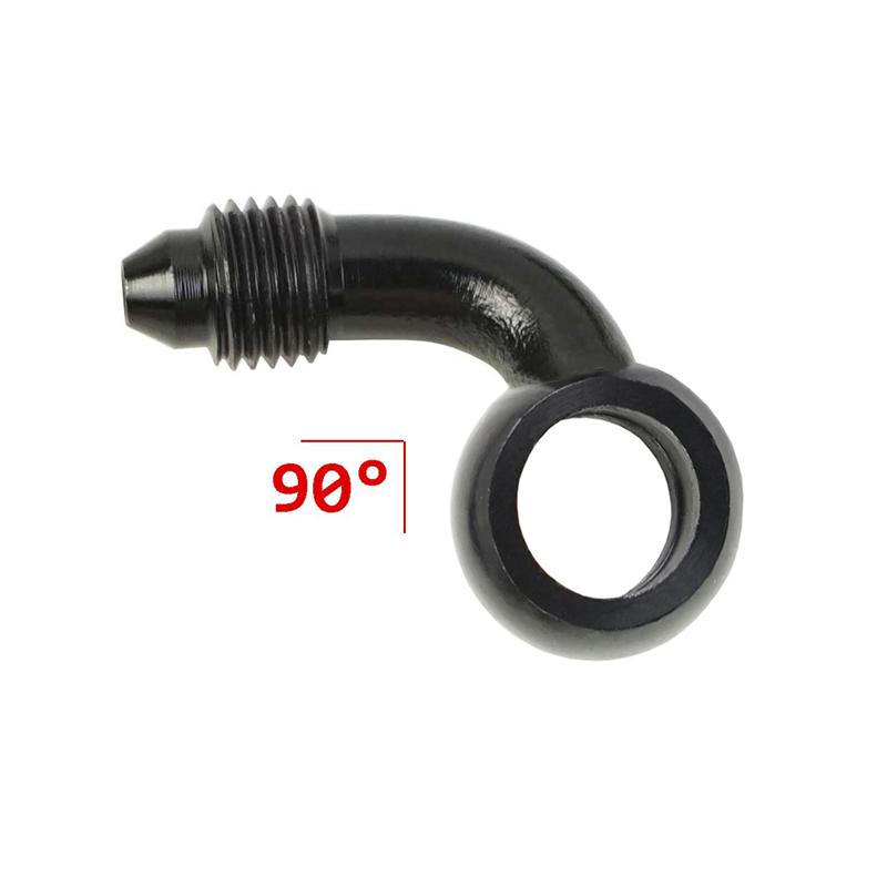 

Тормозной фитинг-банджо, алюминиевый мотогидравлический усиленный тормозной масляный шланг сцепления AN3 для мотоцикла, квадроцикла, мотоцикла, багги