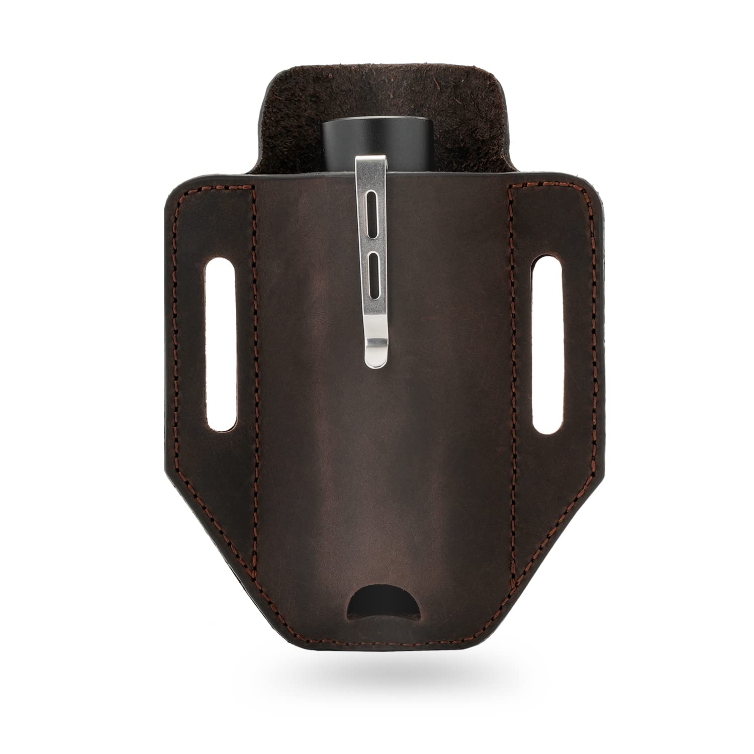 

VIPERADE PJ31 Belt Flashlight EDC Pocket Pouch Leather Belt Sheath EDC Holster Multi-Tool Sheath, Holster, Men s Sheath, (Brown)