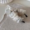 Gentle Floral Pleated Mesh Hairpin Super Fairy  High-end Sense  Fashionable  Western Style  High Ponytail  Banana Clip  Hair Accessories  New Style
