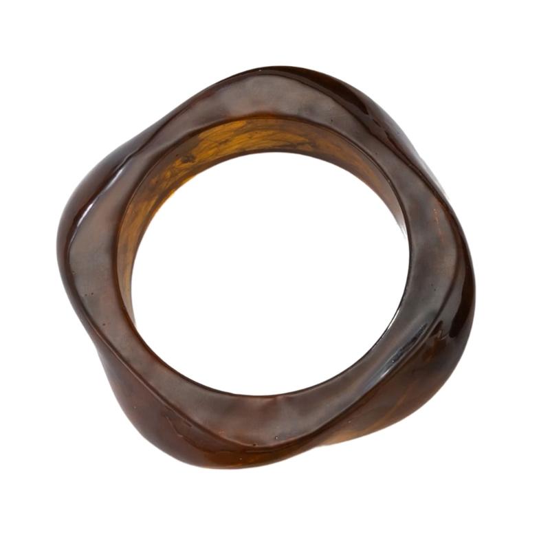 Regulowany Modny Dodatek na Nadgarstek Wyrazista Akrylowa Bransoletka z Retro Wzorami dla Miłośników Stylu