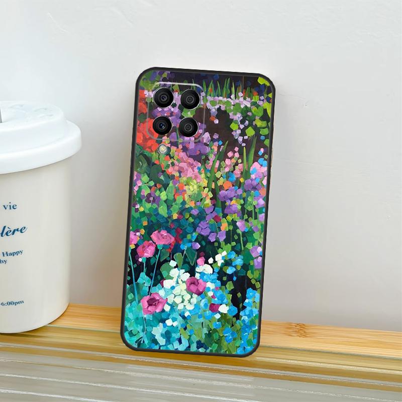 Colourful Flower Painting Art Case For Samsung Galaxy M14 M54 M34 M13 M15 M36 M55 M35 M56 M16 M31 M11 M53 M12 M32 M52 M06