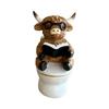 Quality Resin Statue Cow Sculpture With Detailed Texture Great Gift For Nature Lover And Collectors