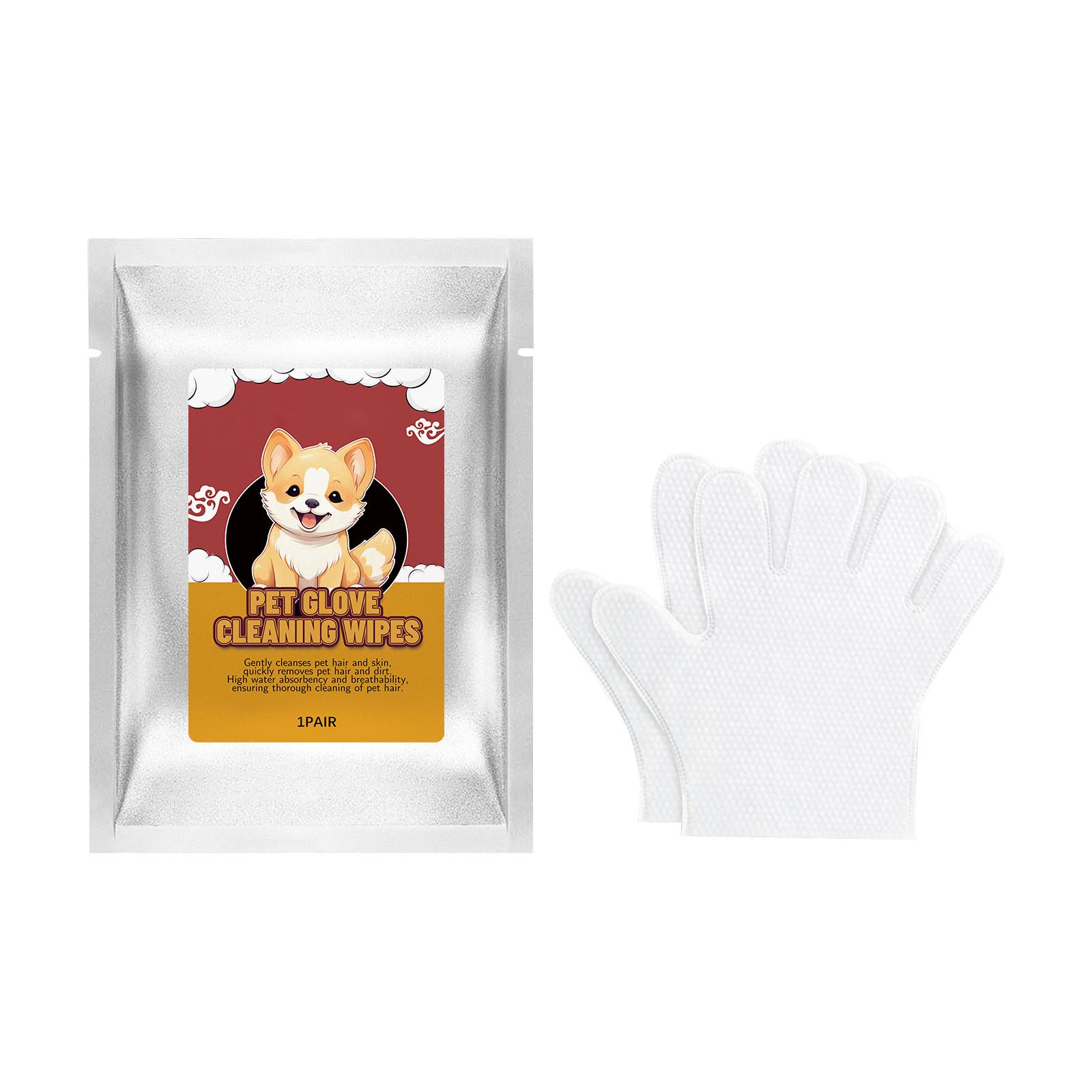 

Салфетки для перчаток для домашних животных;Чистящие салфетки для домашних животных; Гипоаллергенные салфетки для перчаток для домашних животных, для очистки шерсти и кожи домашних животных, 1 пара, 2 мл, One Size белый