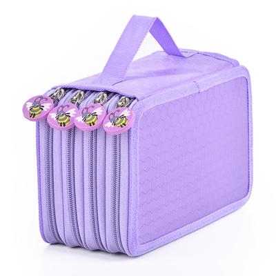 Large Pencil Case 72 Holes Multilayer Large Capacity Multifunction Oxford Cloth Pencil Pouch Case