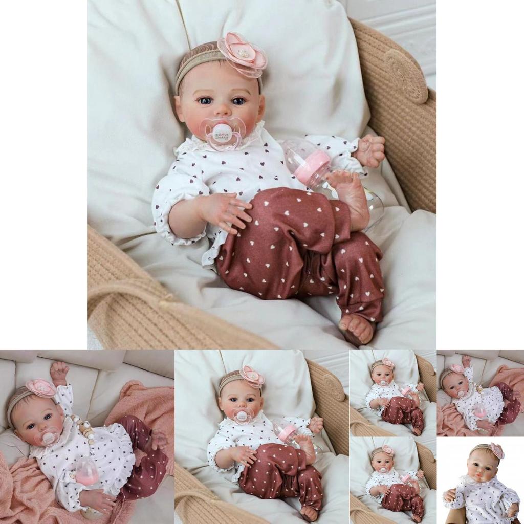 Silicone Reborn Baby Doll 46cm With Realistic Features For Collectors And Giftgiving
