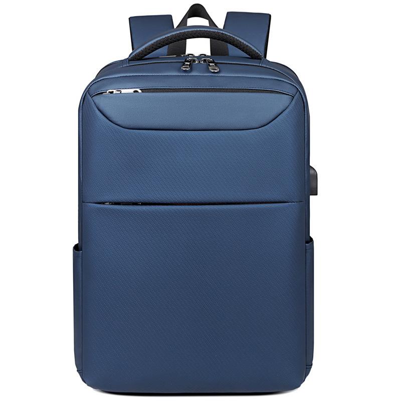 Business- und Freizeit-Computerrucksack Leichtgewichtiger Pendel-Reiserucksack USB-Aufladung Schlichte Computertasche