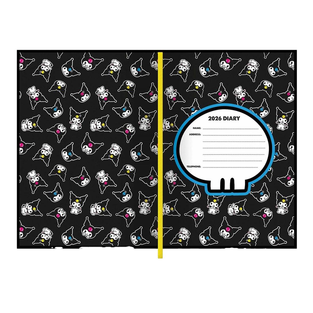Diário A5 Kuromi Punky 2026