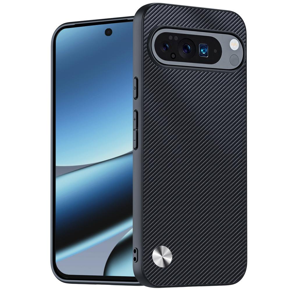 Kožené pouzdro pro Google Pixel 10 Pro XL Pouzdro Luxusní Vláknová Textura PU-Kůže Ochranný Kryt Capa pro Google Pixel 10 Pro Kryt