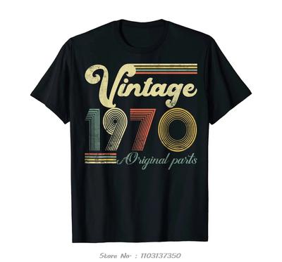 50 Years Old - Made In 1970 - Vintage 50Th Birthday T-Shirt Summer Oversized Tshirt Men Fashion Short Sleeve Casual T Shirt