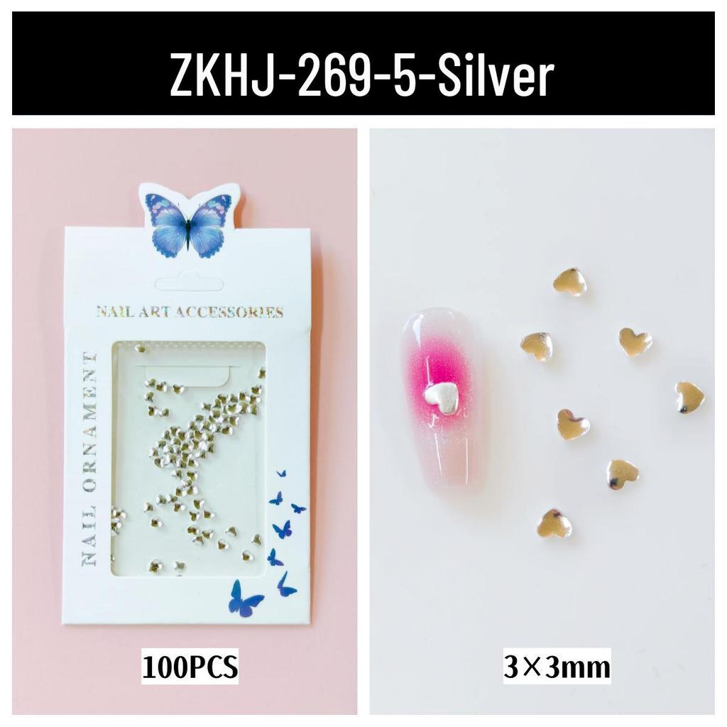 Nail Art Decorations: LOVE Letters, Hearts, Flowers, Metal Alloy Hollow Designs for DIY Journals