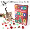 Cat Scratching Biting Toys Toy Advent Calendar, 24 Day Christmas Countdown, Includes Jingle Balls, Springs, Holiday Gifts for Cats Plush Mice, Festive