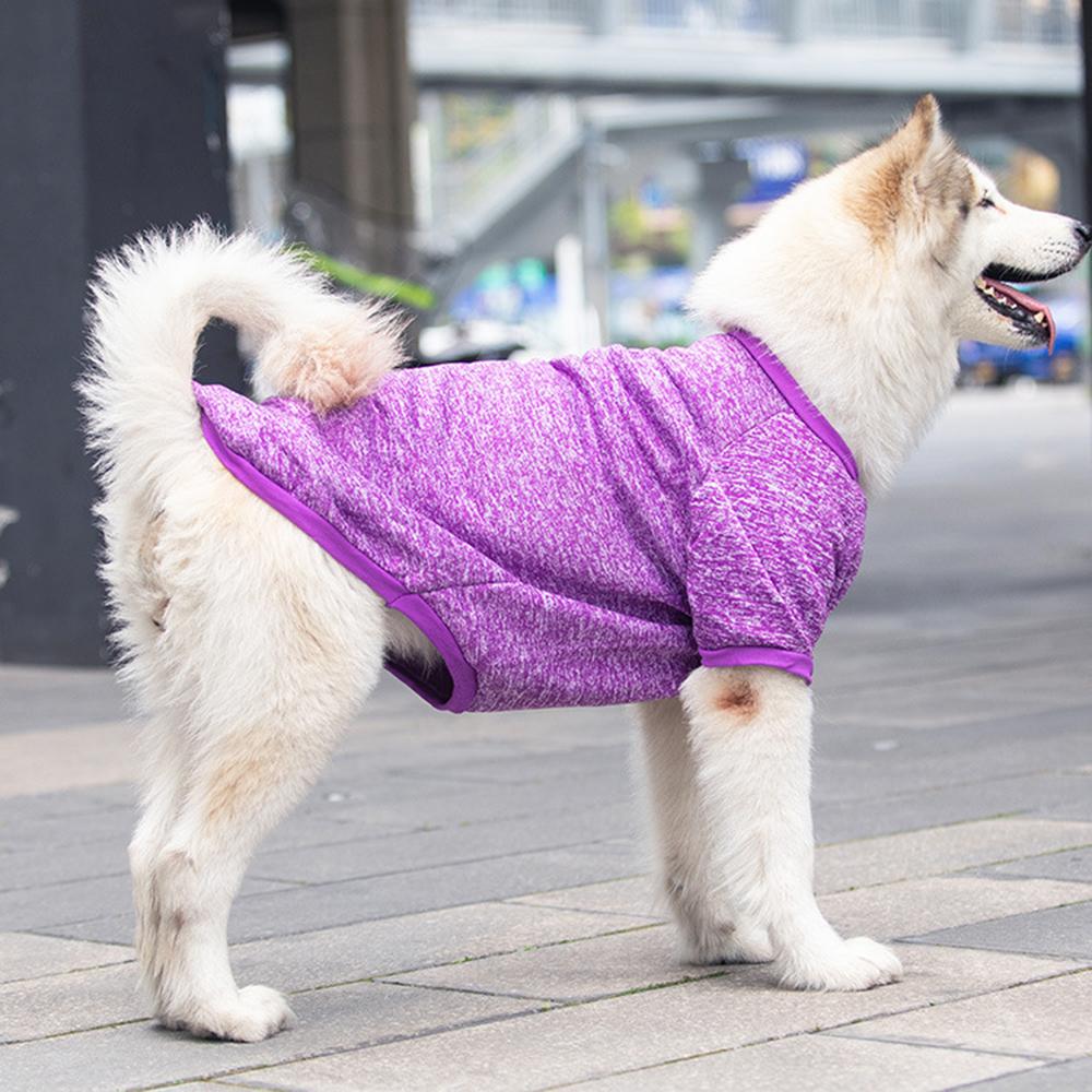 Plus Size 3XL-9XL Big Dog Clothes Autumn Winter Large Size Pet Pullover Golden Retriever Dog Knitted Solid Sweatshirt For Pets